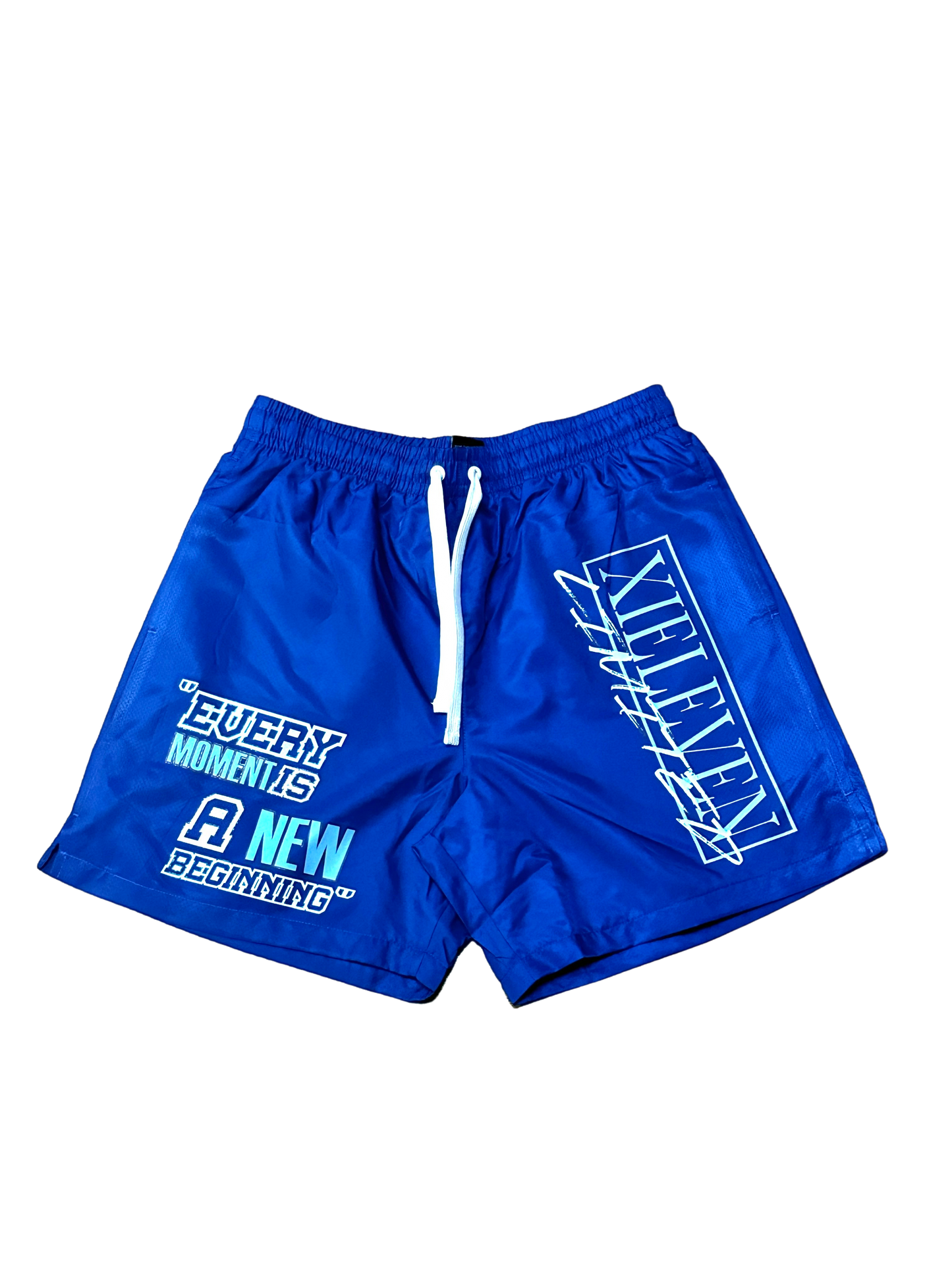ROYAL BLUE & SKY BLUE XIELEVEN “LIMITED” NYLON SHORTS - XIELEVEN INC