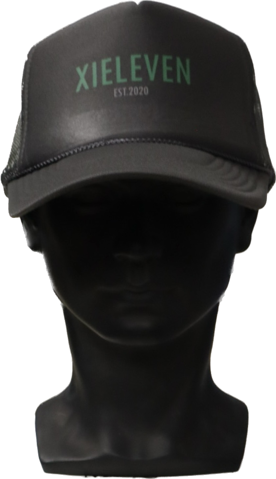GREY & FOREST GREEN TRUCKER HAT - XIELEVEN INC