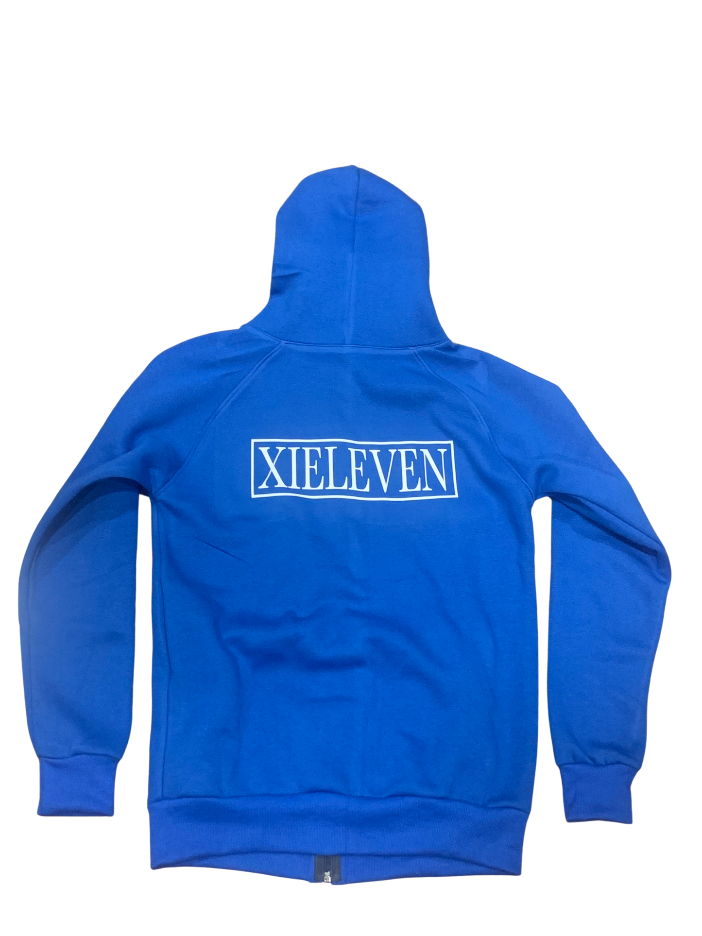 Blue & White Signature Hoodie - XIELEVEN INC