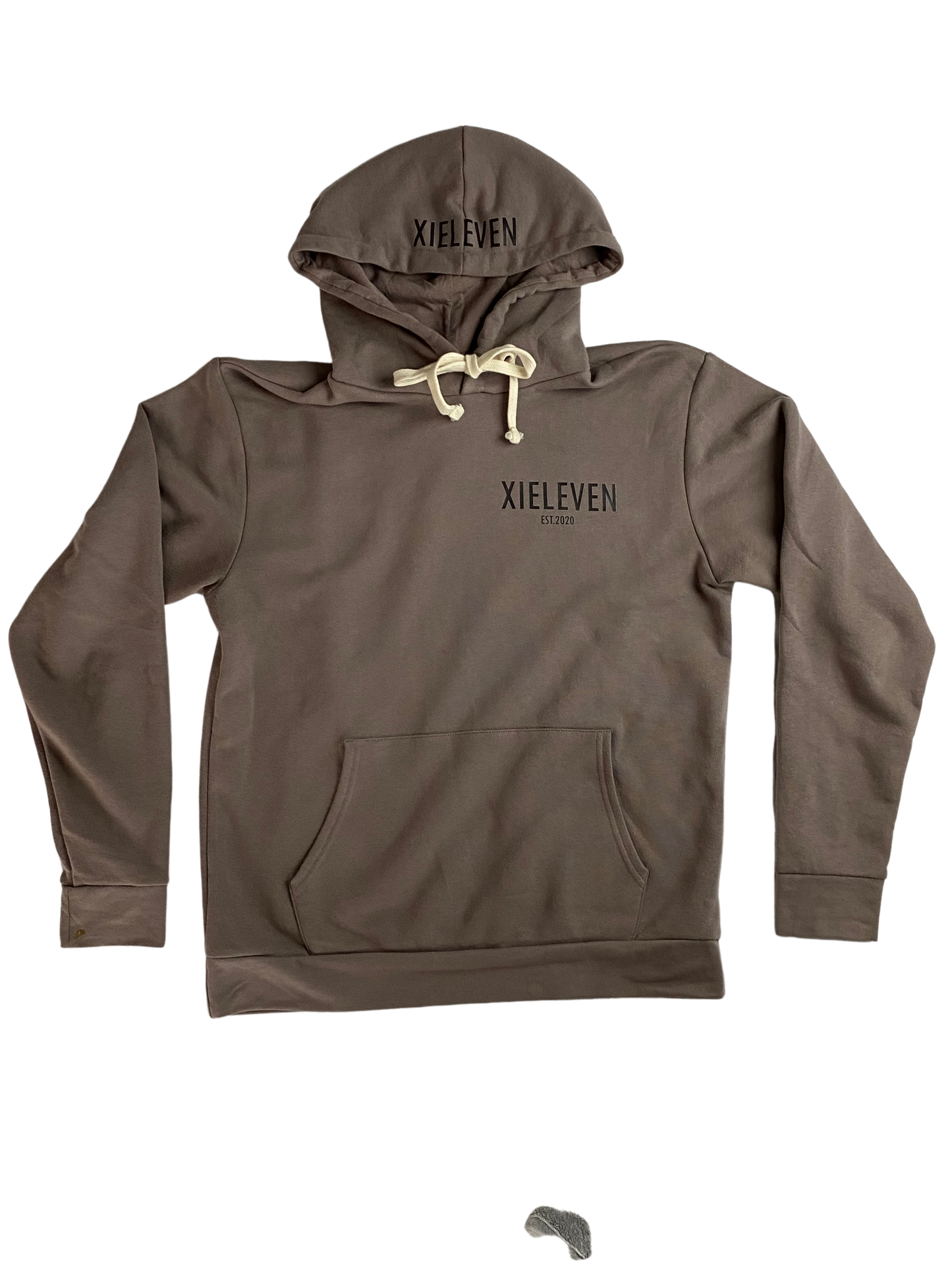 Shitake & black “BRANDED” PULLOVER - XIELEVEN INC
