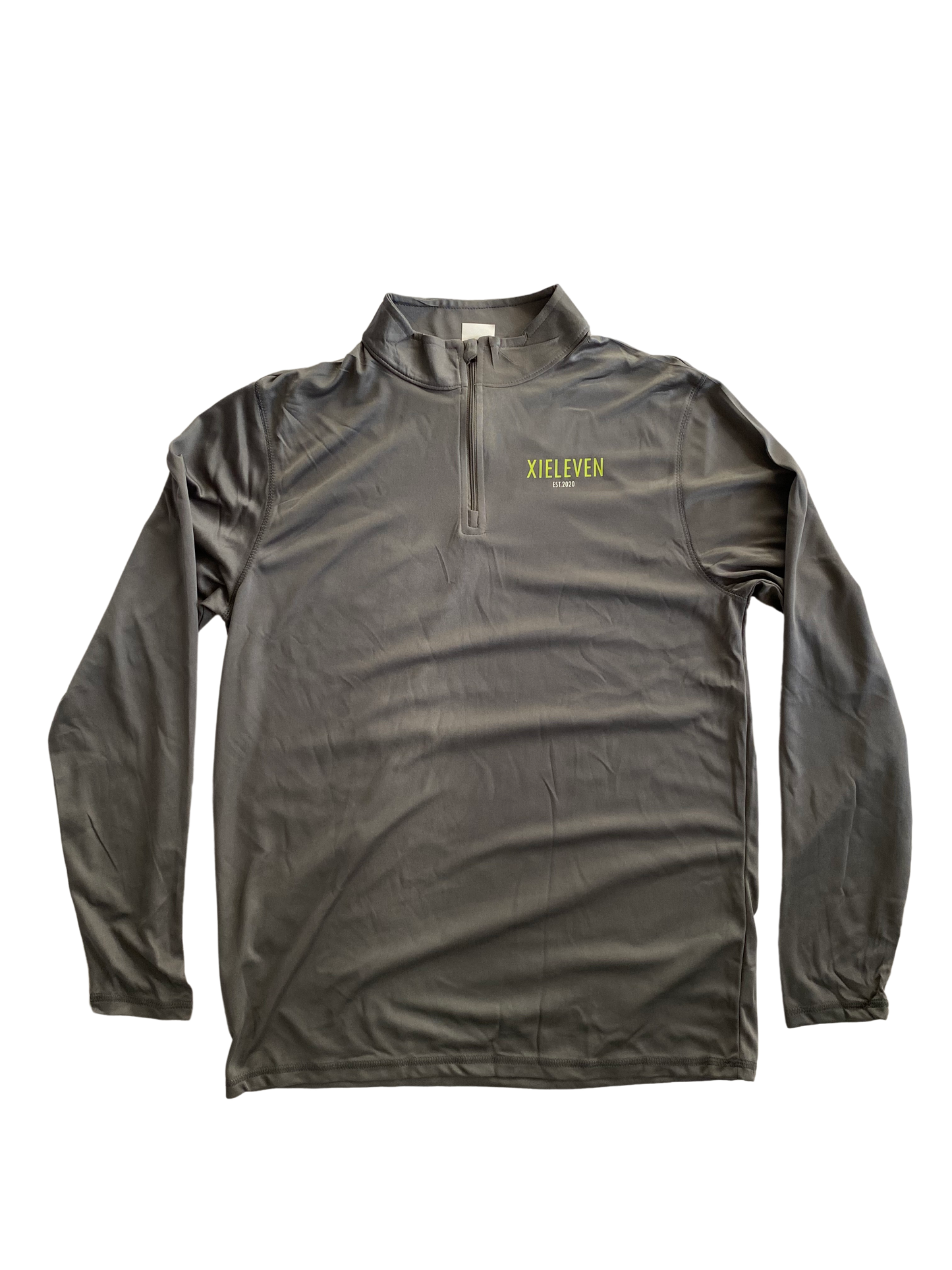 Grey & Lime green quarter zip - XIELEVEN INC
