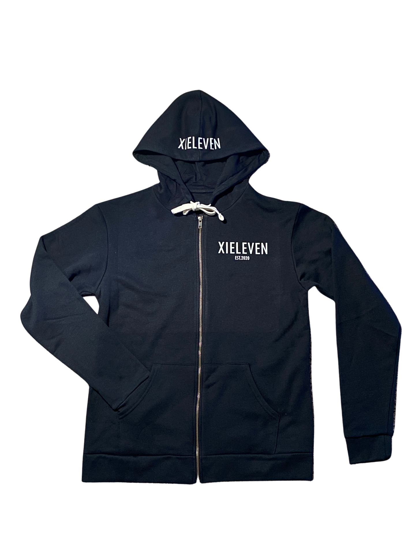 BLACK & GREY “BRANDED” ZIP UP - XIELEVEN INC