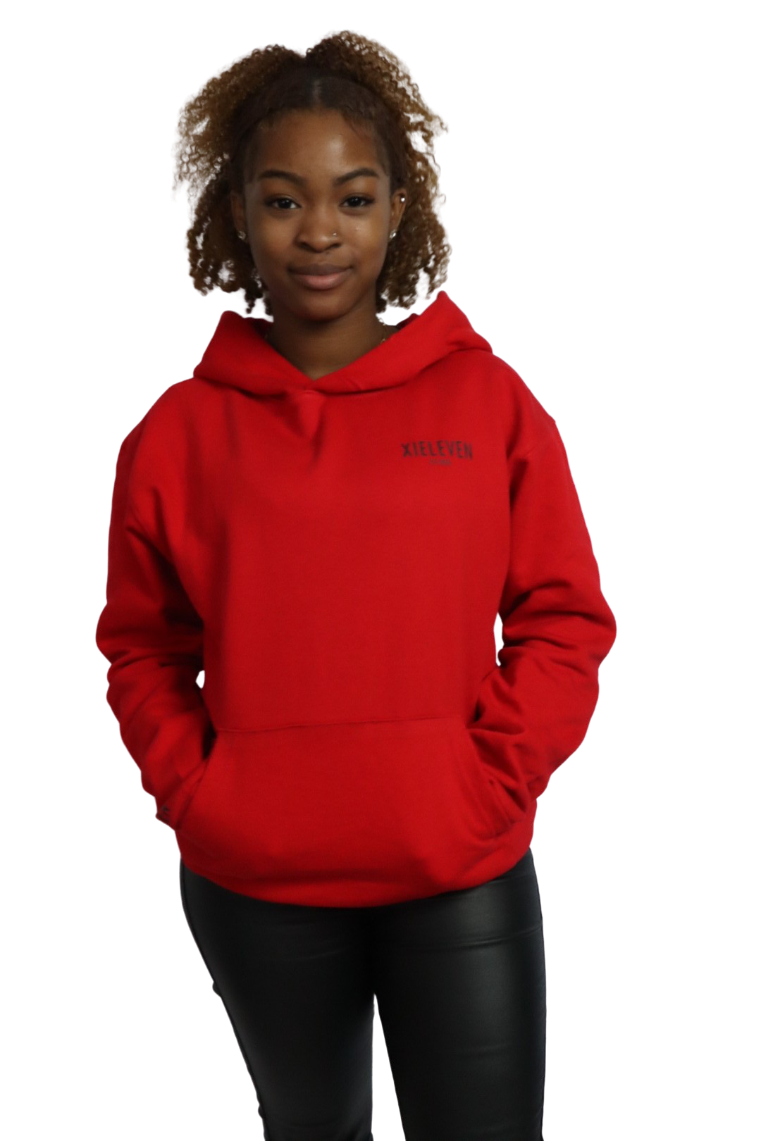 RED & BLACK “HEAVY” HOODIE - XIELEVEN INC