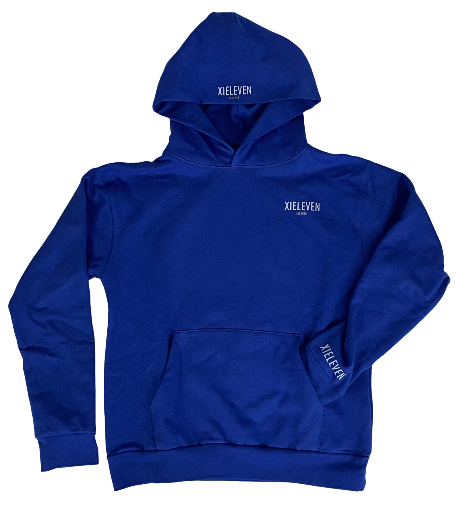 Royal blue & Sky blue “HEAVY” HOODIE - XIELEVEN INC