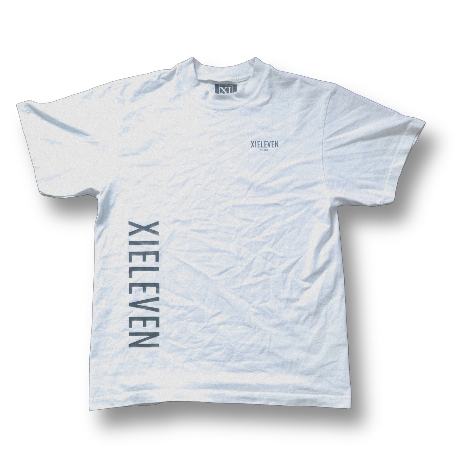 WHITE heavyweight “XIELEVEN” T-shirt - XIELEVEN INC
