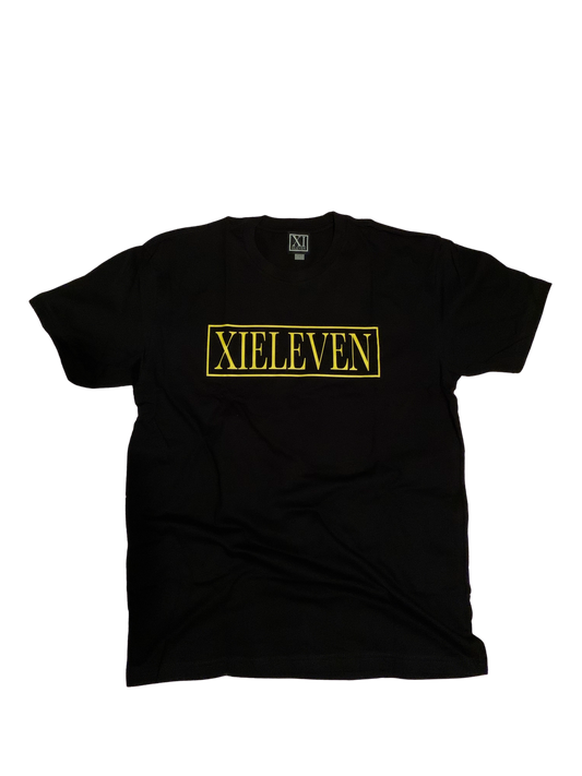Black & Yellow Signature T-shirt - XIELEVEN INC