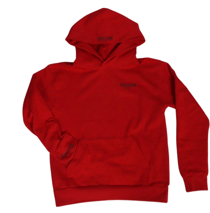 RED & BLACK “HEAVY” HOODIE - XIELEVEN INC