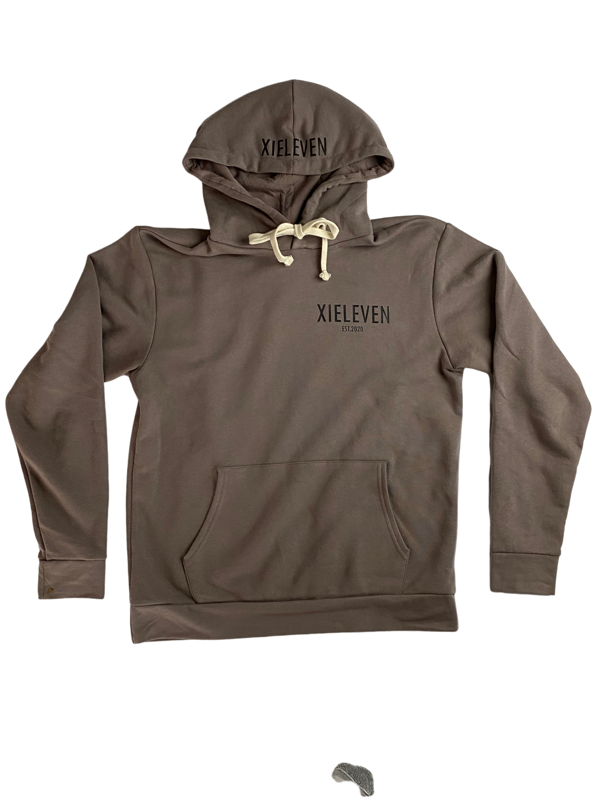 Shitake & black “BRANDED” PULLOVER - XIELEVEN INC